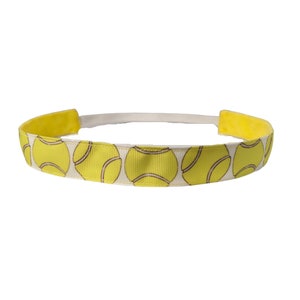 Girls Tennis Headband, Tennis Gifts for Women, Tennis Accessories, Choice of Size, Tennis Mom, Tennis Party Favors, Tennis for Women