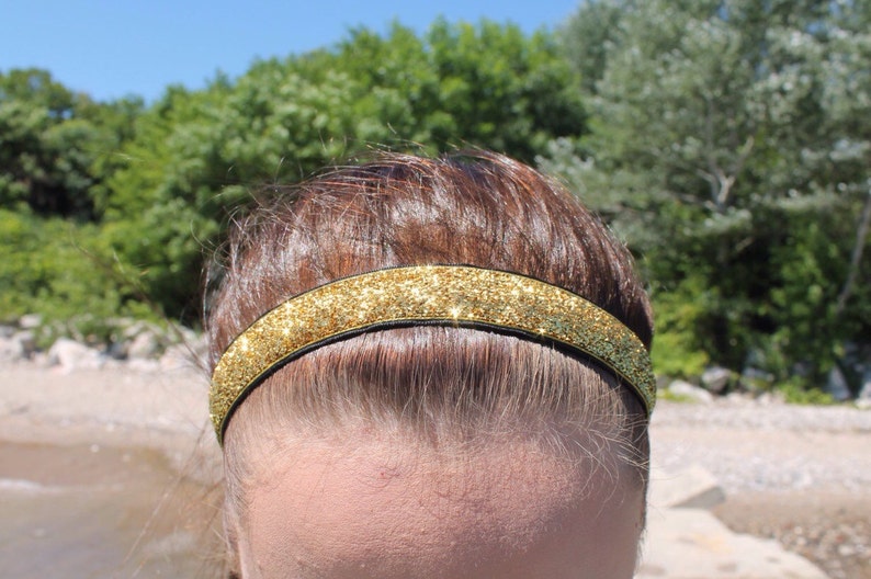 Gold Glitter Headband Adult Girls Headbands for Women Etsy
