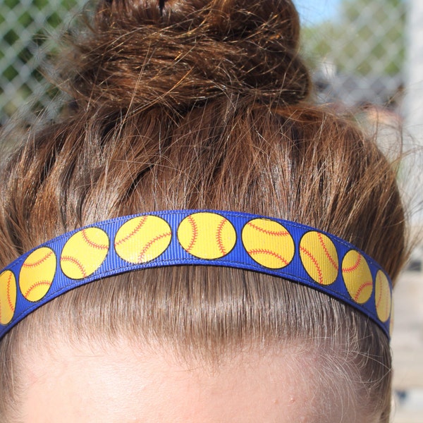 Softball Headband Etsy