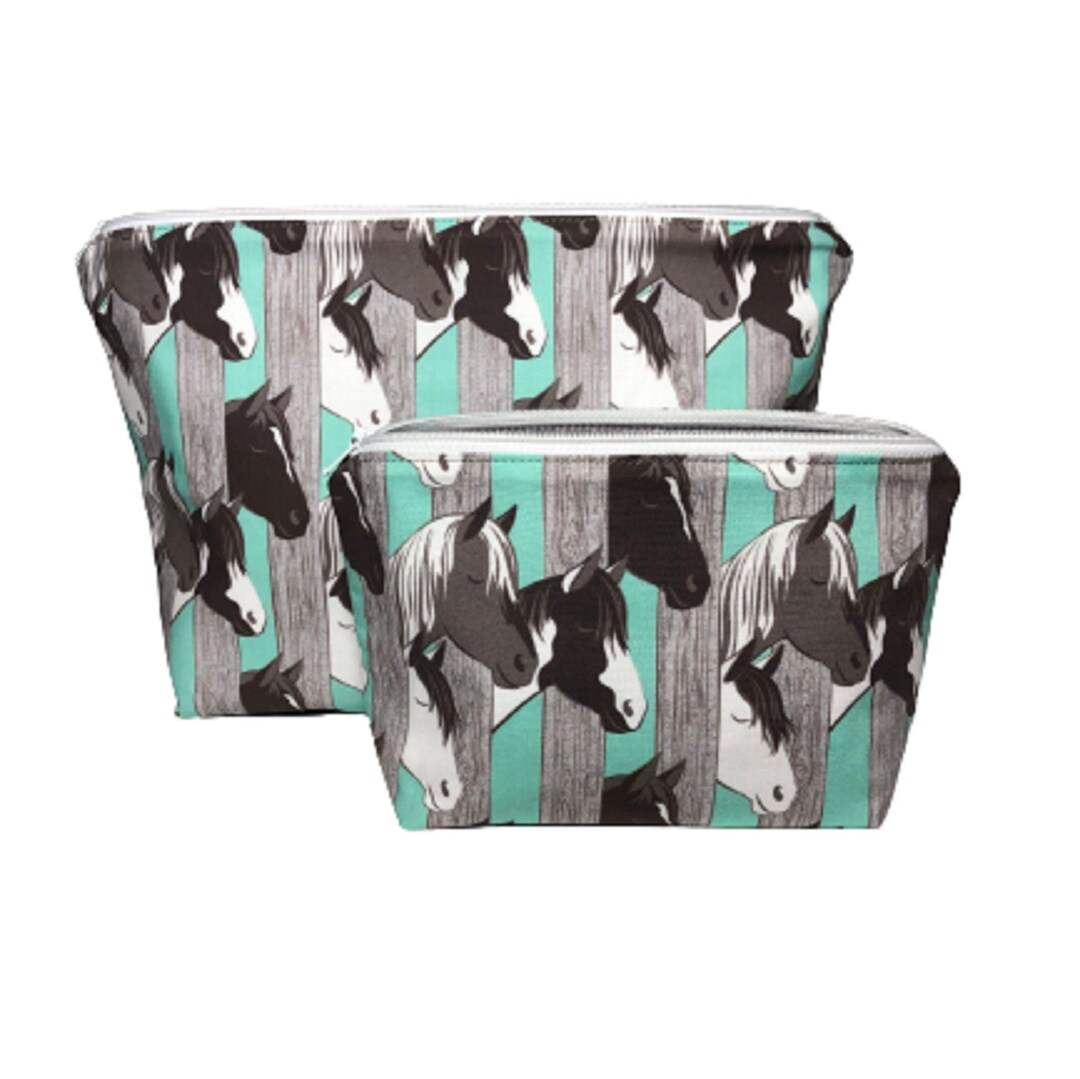 Horse Makeup Bag Gift for Horse Lover Gift, Choice of Size, Horse Girl