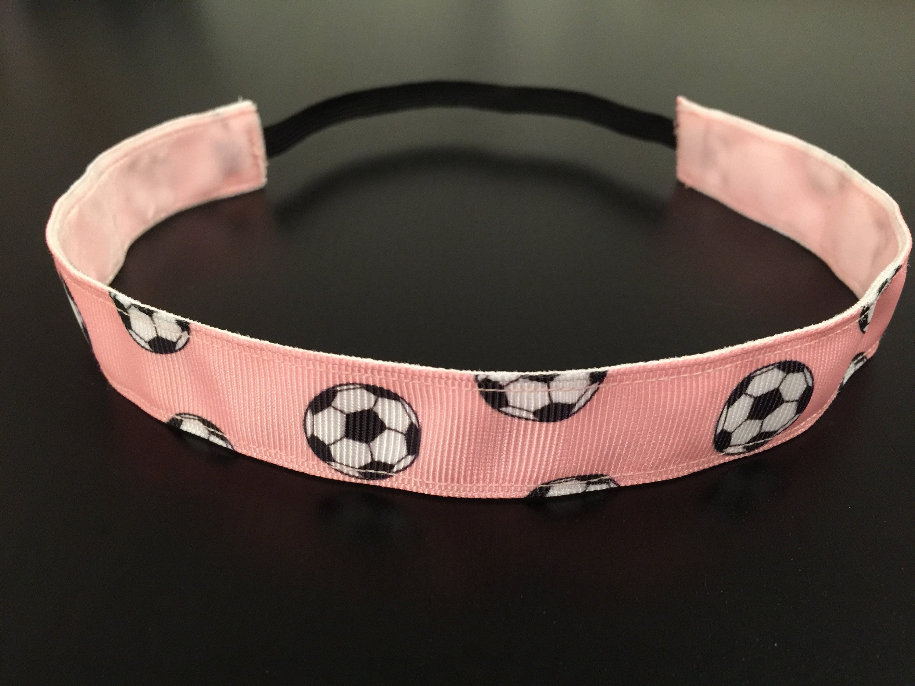 Pink Soccer Headband for Girls Headband Soccer Team Gifts Pink Headbands for Girls Soccer Gifts Choice of Size and Color