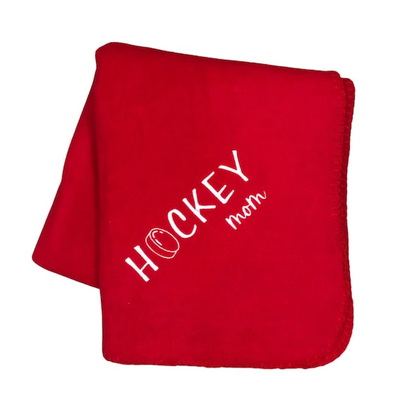 Hockey Mom Blanket Throw Choice of Colors Hockey Blanket for Mom Hockey Mom Gifts Mom Hockey Gifts Blanket Fleece Game Day Blanket Etsy