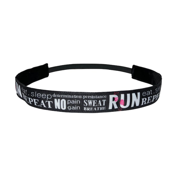 No Slip Running Headband, Velvet Backed, Gift for Runner