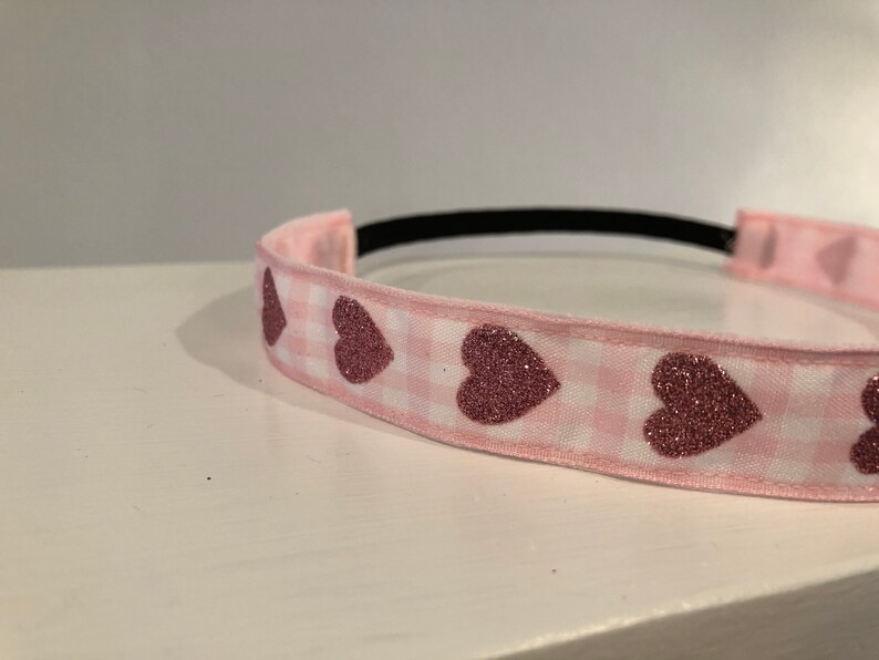 Red Heart Headband for Girls Choice of Size & Pattern Etsy