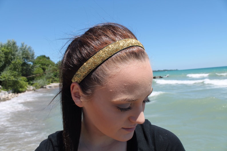 Gold Glitter Headband Adult Girls Headbands for Women Etsy