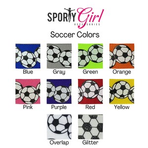 Soccer Headbands Sport Kids Headbands for Girls Soccer Gifts Choice of Sizes & Colors Soccer Team Gifts Custom Headbands image 4