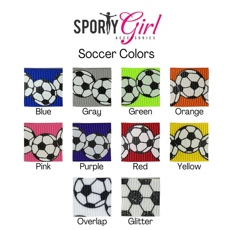 Soccer Headbands Sport Kids Headbands for Girls Soccer Gifts Choice of Sizes & Colors Soccer Team Gifts Custom Headbands image 4