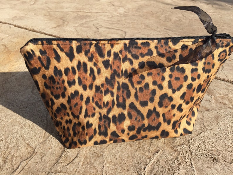 Leopard Print Large Makeup Bag Travel Toiletry Women Makeup Bag Travel Toiletry Women