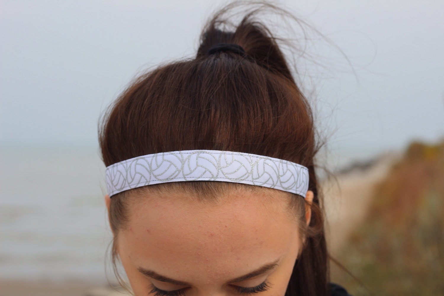 Volleyball Hair Accessories for Women & Girls Gift For Volleyball Players & Teams Blue Volleyball Headbands 