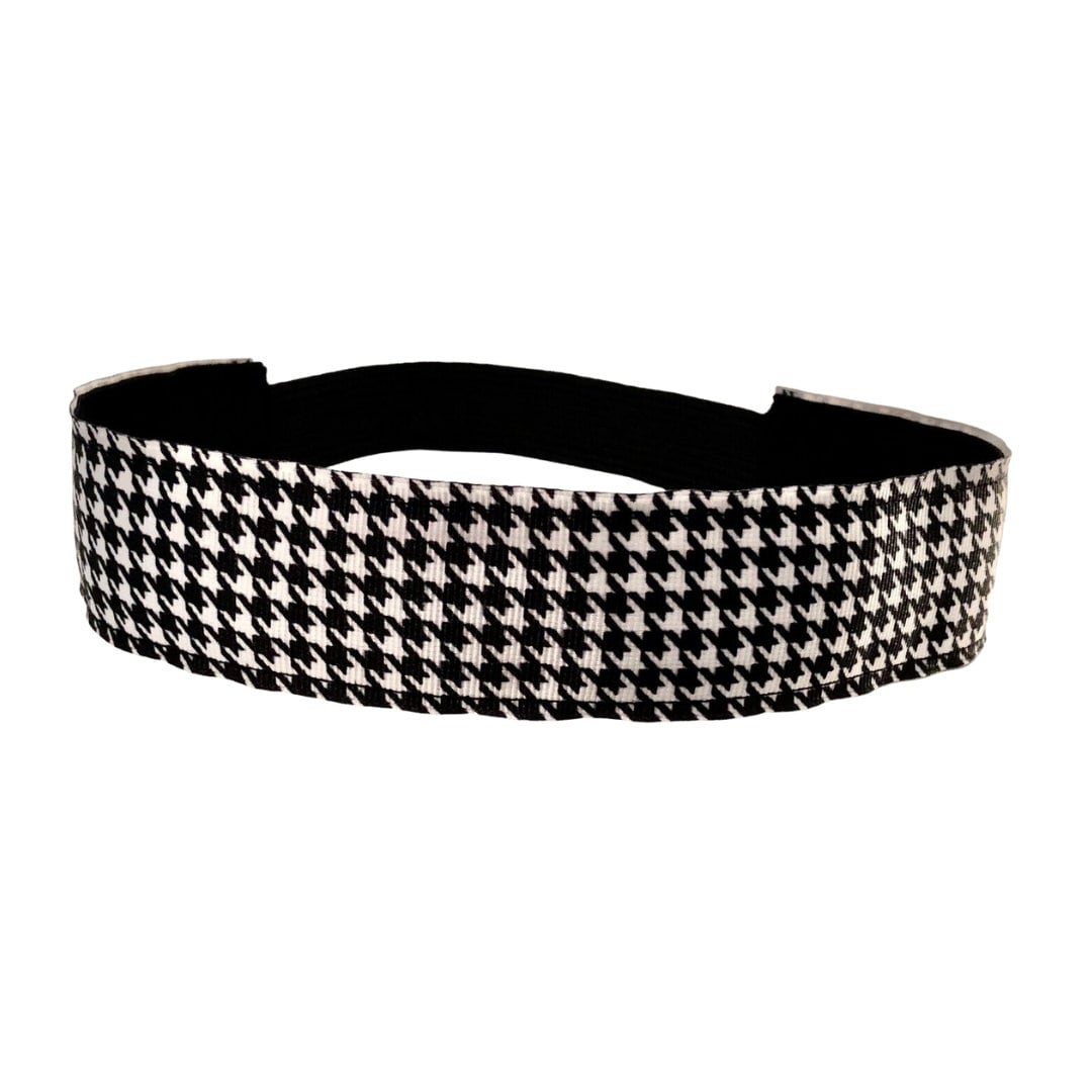 Black and White Houndstooth Wide Headband, Girls and Women  display picture 1