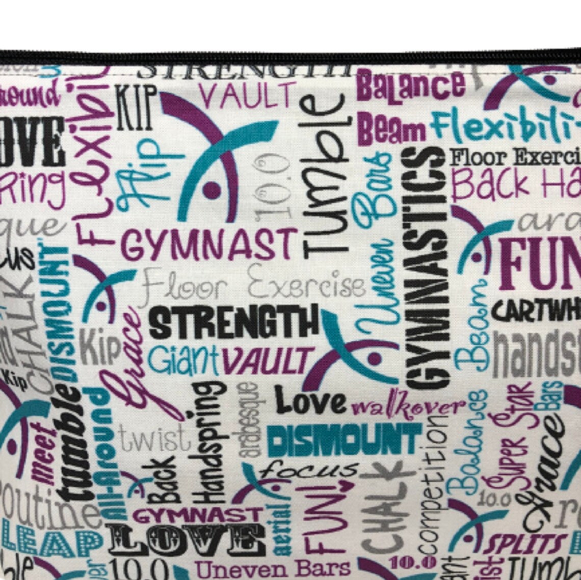 Gymnastics Makeup Bag Set Choice of Size Gift for Gymnast Etsy