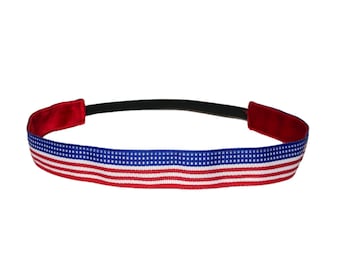 4th of July Headband Women, Choice of Pattern & Size, Fourth of July Headband for Women, Red White and Blue Headband Adult