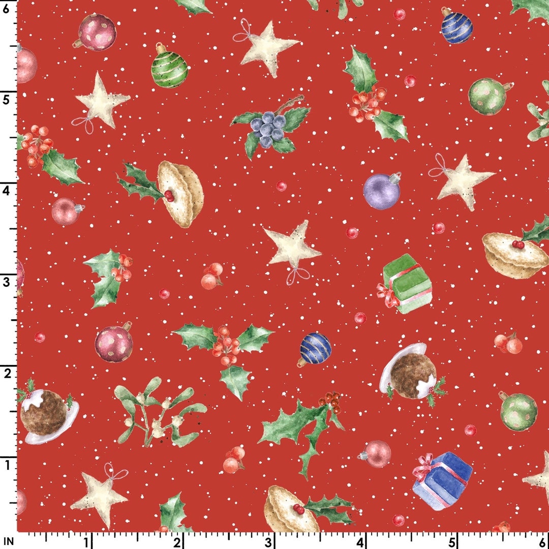 Red Bits and Bobs One Snowy Day Hannah Dale Maywood Etsy