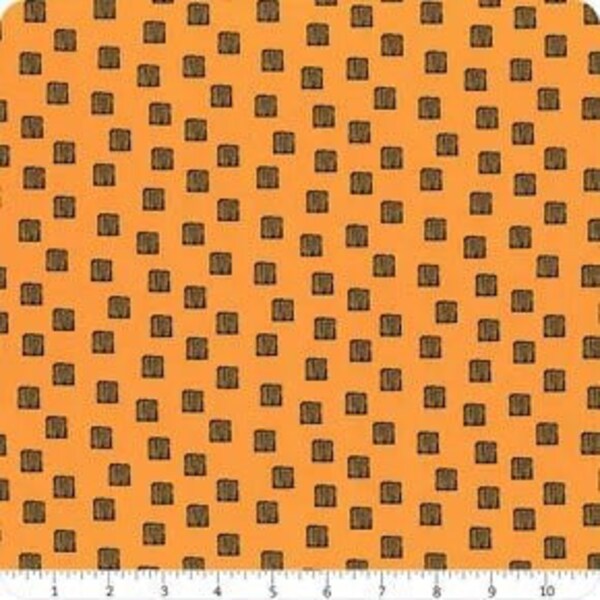 Orange Checkered Past - Mad Masquerade - J Wecker Frisch - Choose Your Yardage!