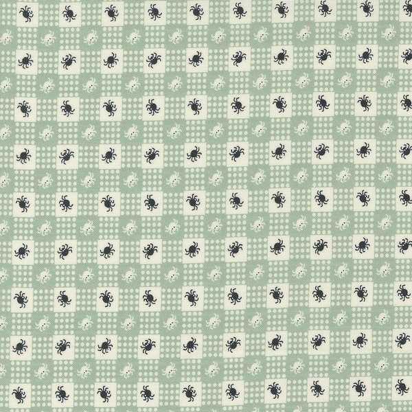 Goblin Spider Gingham - Owl-O-Ween - Urban Chicks - Moda Fabrics