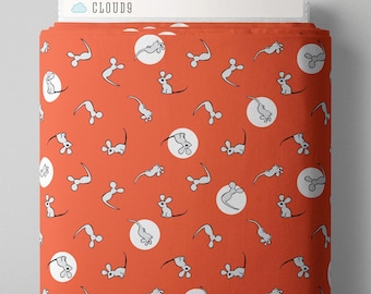 Red Mouse - Goodnight Moon - Margaret Wise Brown - Cloud 9 Fabrics