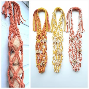 Bird net feeder for fat-balls, eco-friendly cotton bird feeder suitable for outdoor and indoor, handmade garden decor