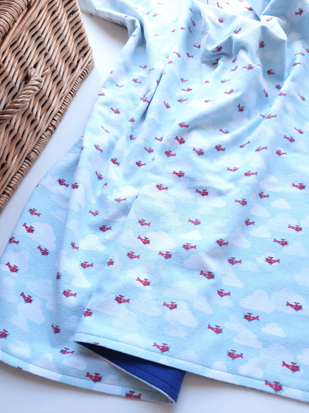 Large Cotton Flannel Baby Blanket Natural Blanket for Etsy