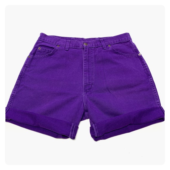 Vintage Purple Shorts L Waist 33-34 Size 15 Vintage | Etsy