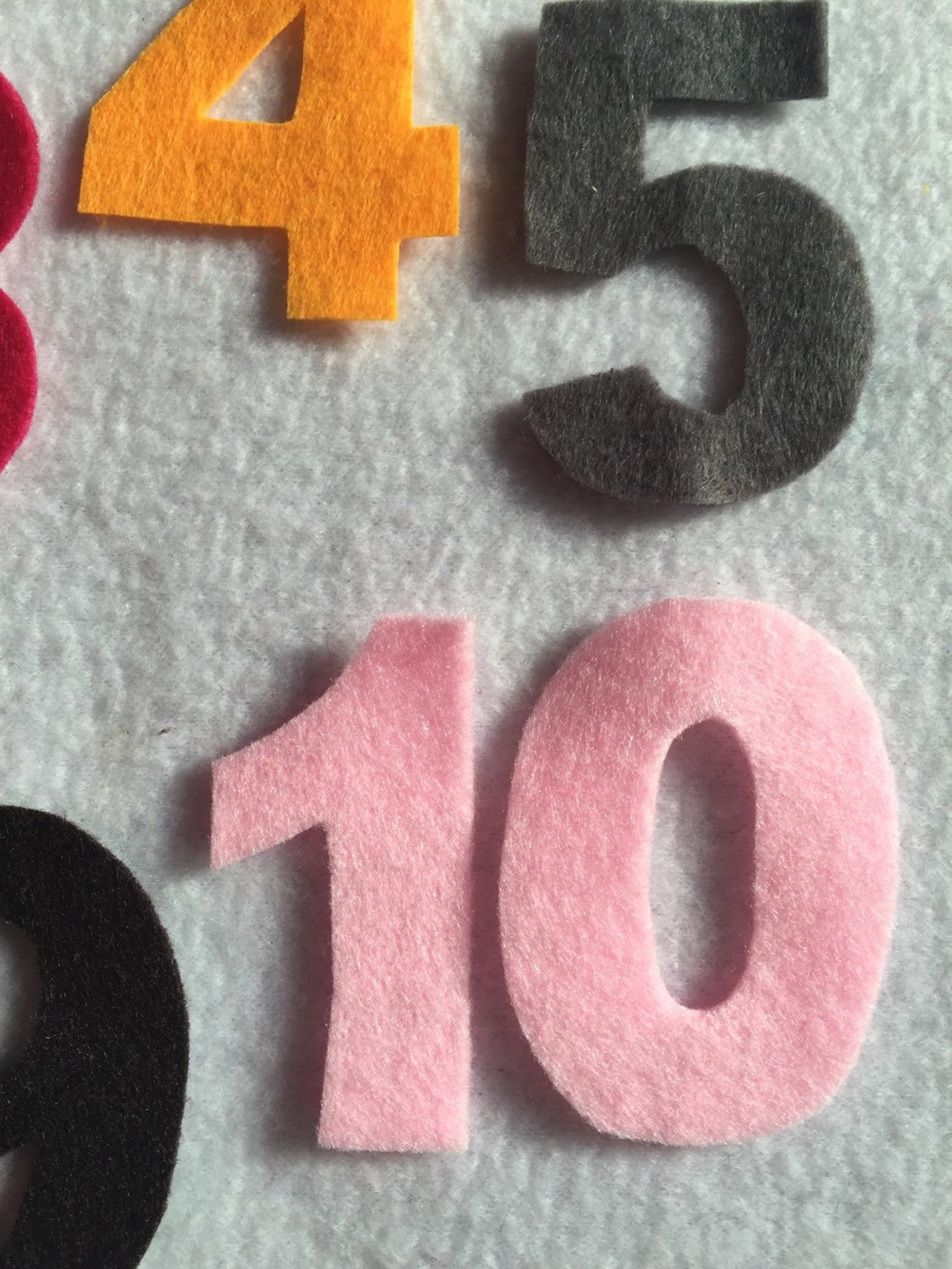 Felt Numbers Etsy UK