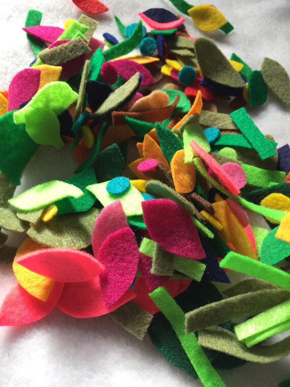 Felt Garden Shapes 200 Felt Shapes | Etsy