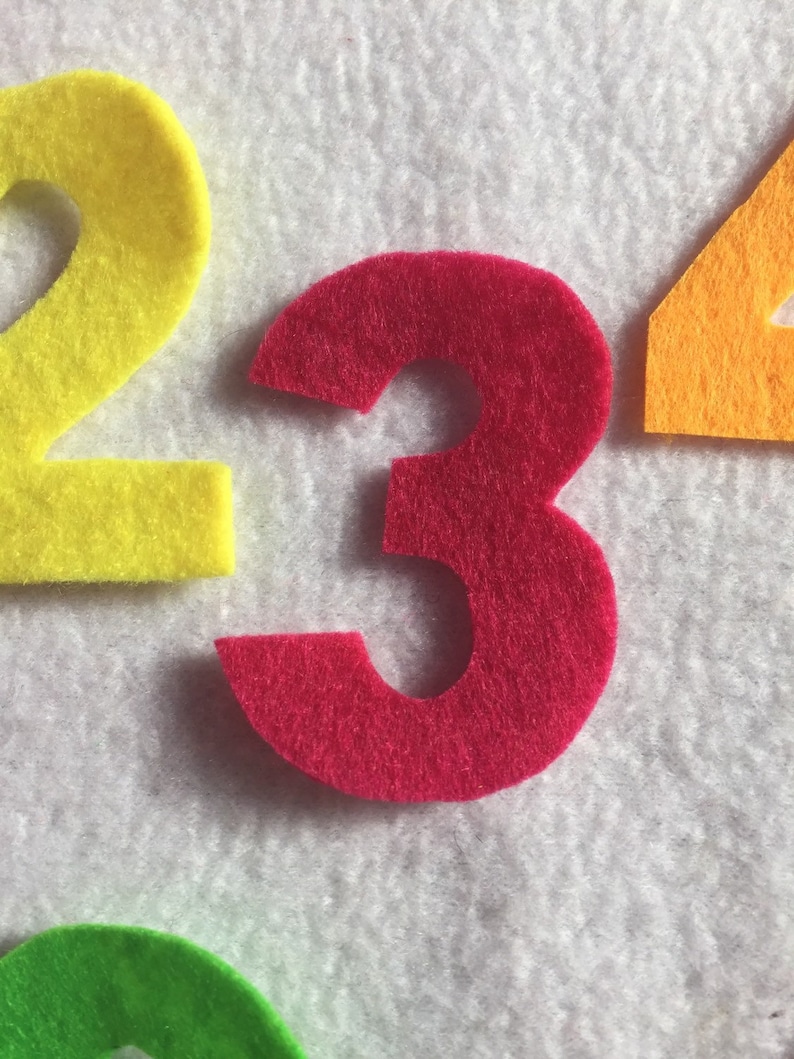 Felt Numbers Etsy UK