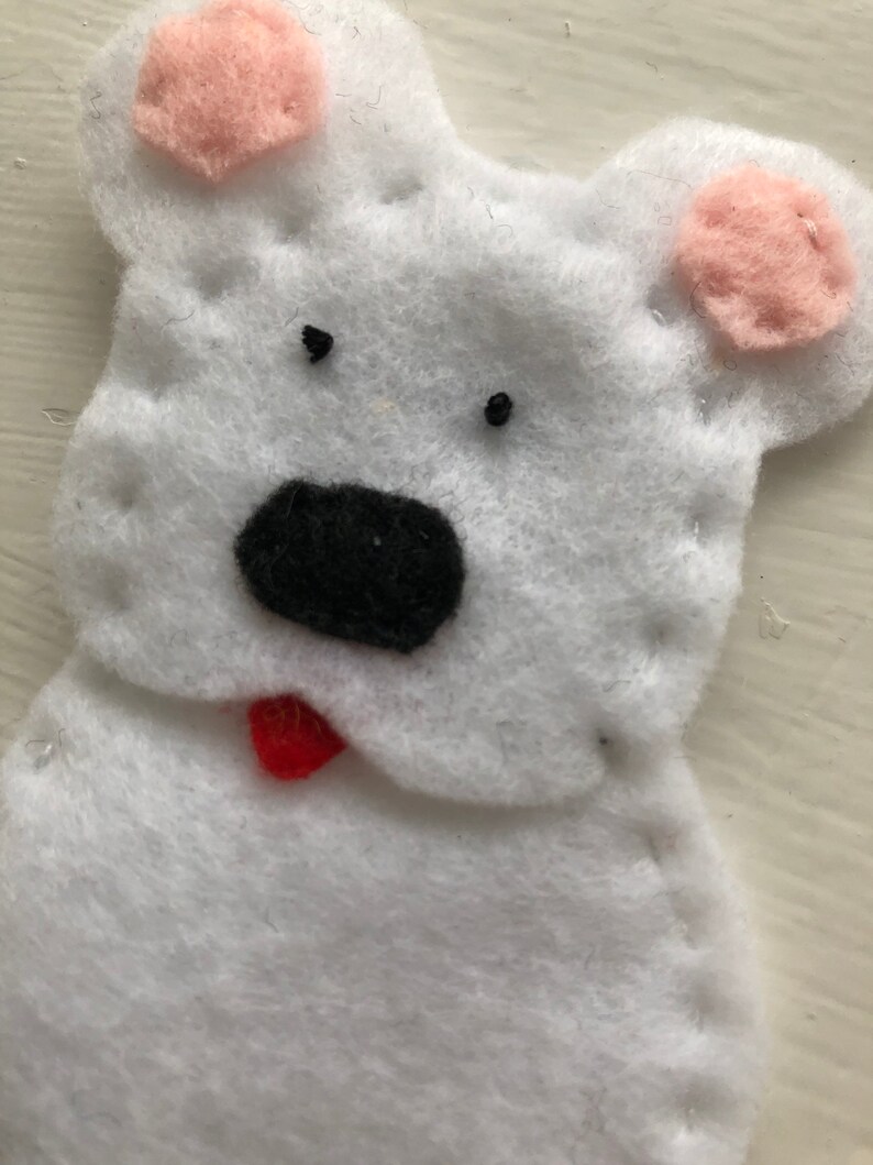 Polar Bear Finger Puppet - Etsy