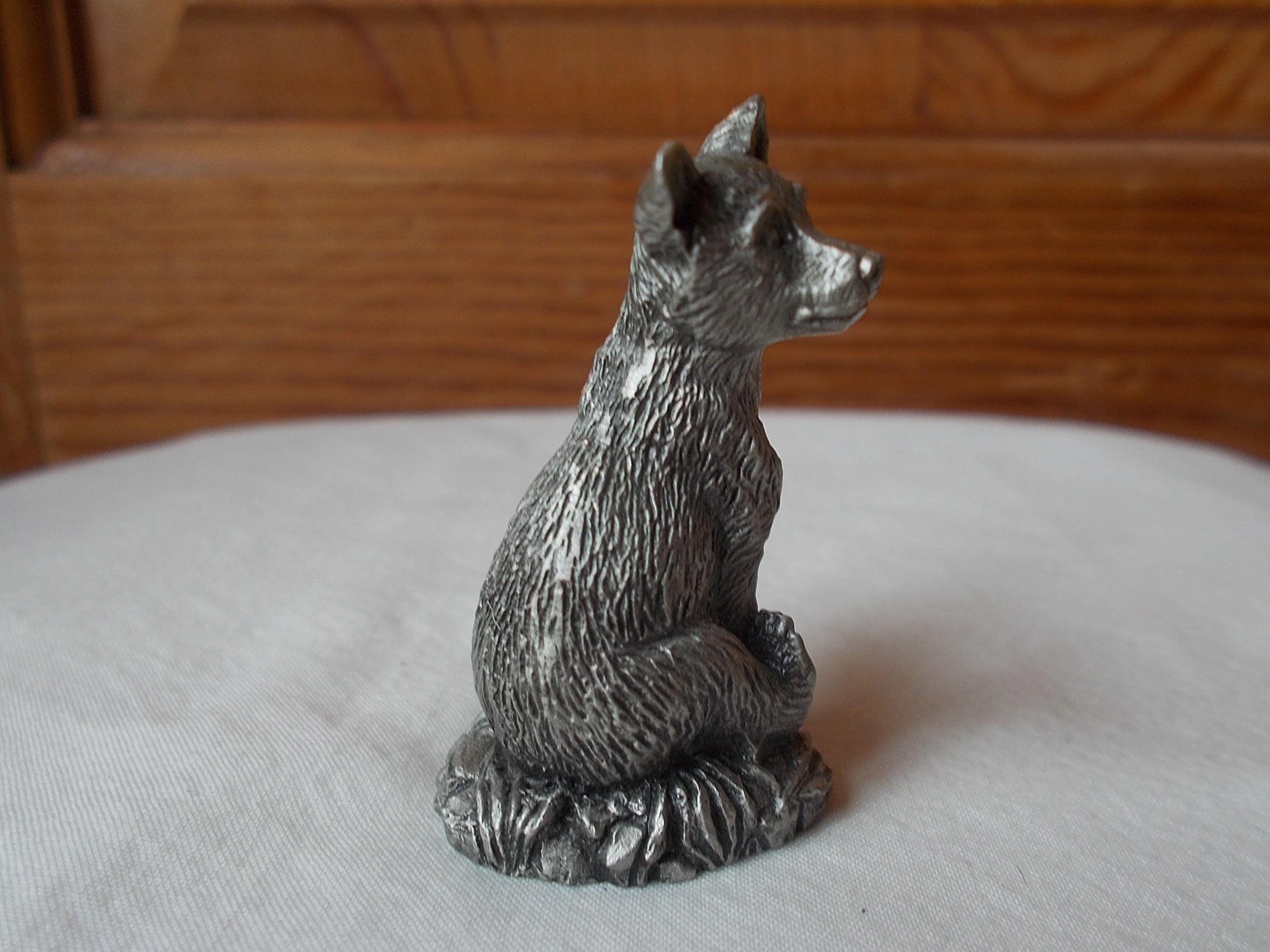 VintagePewterBEARFigurineBear Etsy España