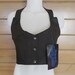 Leather Bra~Halter~Crop Top~Lingerie~Dancer~Harley Rider~Cowgirl~Biker~Western~Genuine Leather~80's~New Old Stock~Sizes~S-M~Real Leather 