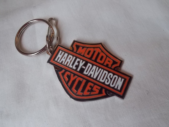 Genuino-Harley Davidson Llavero / Llavero-Llave-Fob-Big-Bar-and-Shield-Metal-Motorcycle-Accessorie-Harley  Rider-Biker Regalo-Old Stock -  España