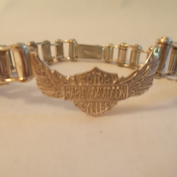 Harley Davidson Chain Bracelet Etsy