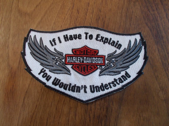 HARLEY Davidsonpatchif I Have to Explainbiker Accessorieembroideredold  Stockmotorcycle Patchjacketvest Patchnice Biker Gift 