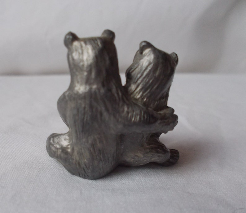 3 wholesale pewter standing bear figurines G7009 
