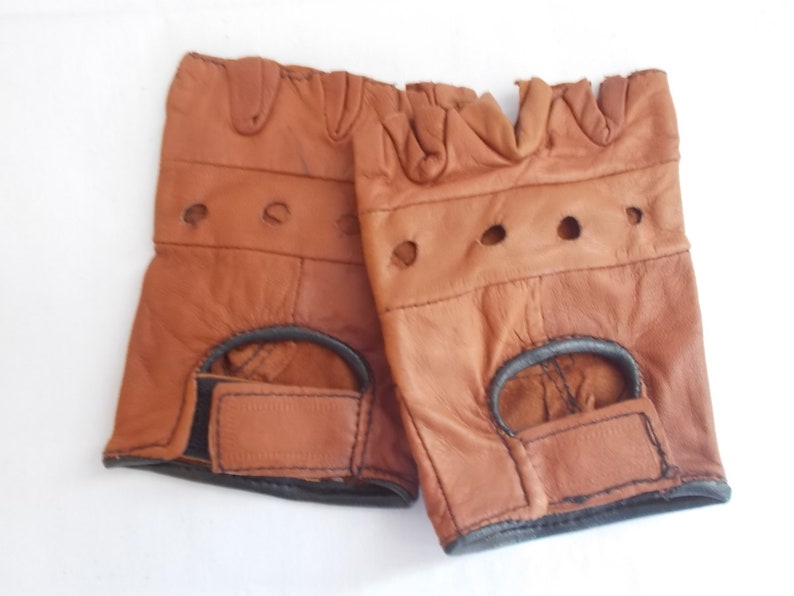 Fingerless~Gloves~Half Gloves~Soft~Leather~Driving~Gloves~Nice~Size M L~Mens~Harley~Rider~Motorcycle~Accessorie~Half Gloves~FREE SHIPPING