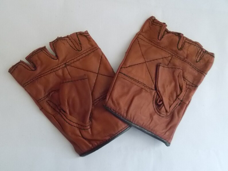 Fingerless~Gloves~Half Gloves~Soft~Leather~Driving~Gloves~Nice~Size M L~Mens~Harley~Rider~Motorcycle~Accessorie~Half Gloves~FREE SHIPPING