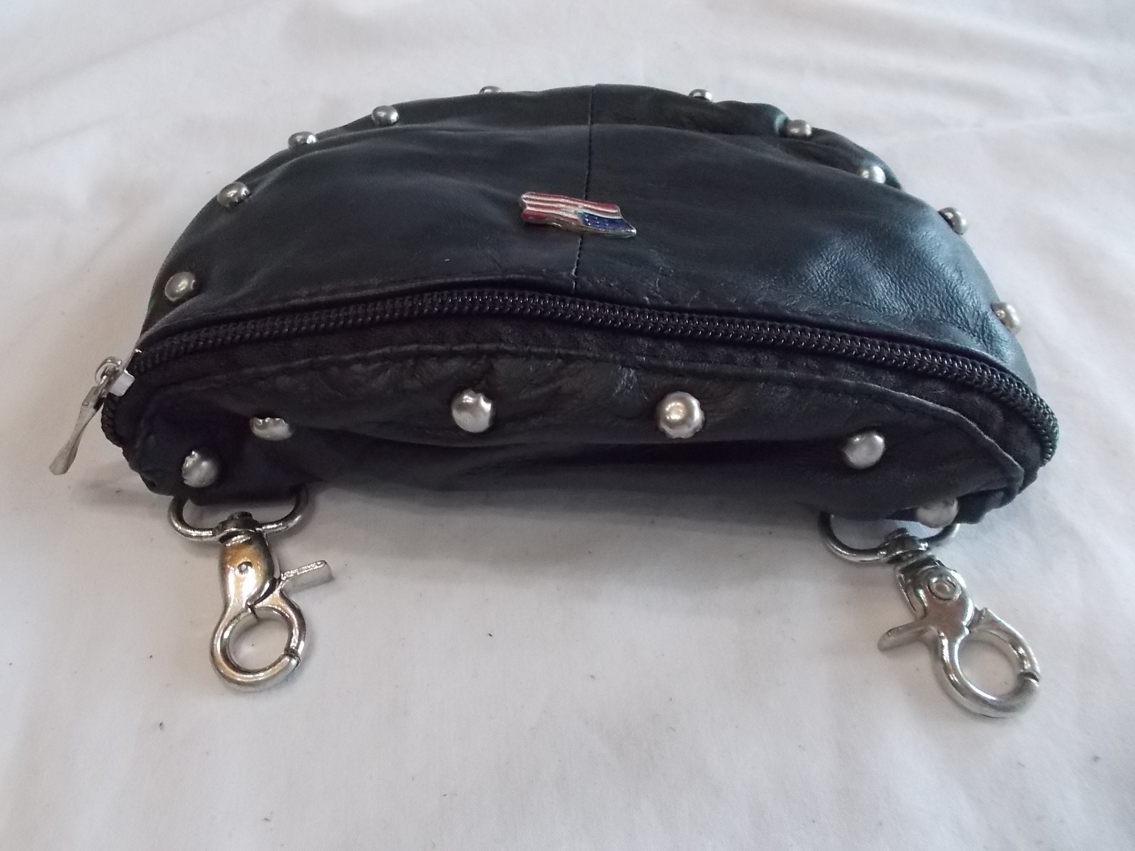 Belt~Loop~Bag~Purse~Pouch~Genuine~Leather~New~Old~90's~stock~Men's~Woman's~Jeans  Bag~Us~Flag~Harley~Rider~Trucker~Cowgirl~Biker~Accessory - Yahoo Shopping