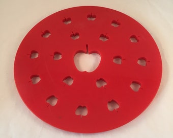 Pie Top Cutter, Apples Imprints, Large 9-1/2" Wide, Apple Pie Topper