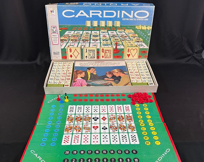 1970 Vintage Cardino Board Game by Milton Bradley, Complete With All ...