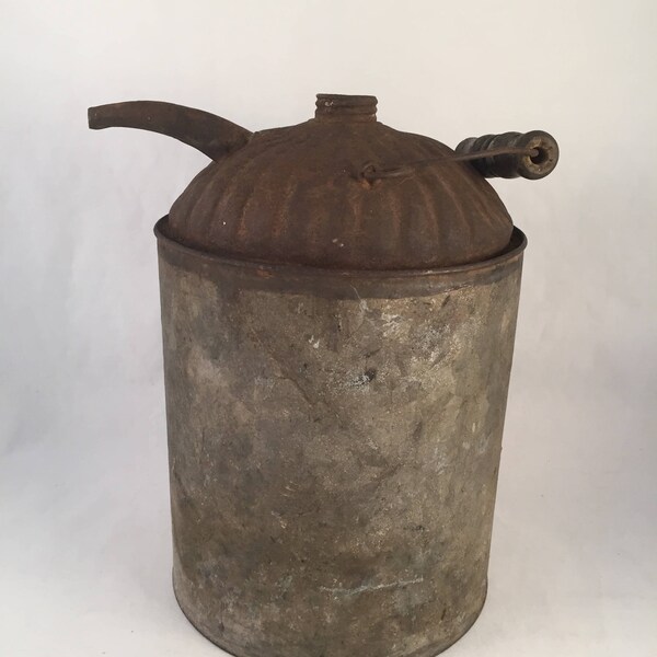 Old Oil Can With Spout Etsy
