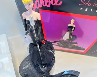 New/Vintage 1995 Solo In The Spotlight Barbie Telephone in Original Box New Never Used With Certificate of Authenticity #0025889