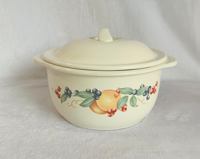 Corelle Coordinates Abundance Design Casserole With Lid 11/2 Quart