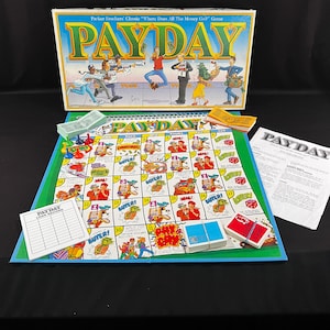 Vintage 1994 Pay Day Board Game, Where Does All The Money Go, Hours of Fun, Retro Game
