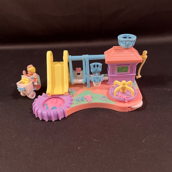 1990's Mimi and The Goo Goo's Playground, Bluebird Toys Inc. Collectible Mimi and The Goo Goo's Set, Good Used Condition