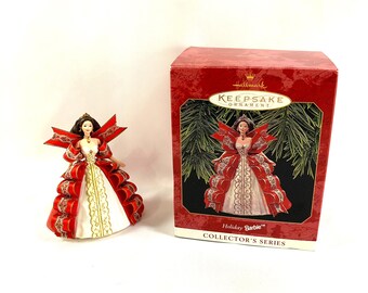 1997 Holiday Barbie Collector Series, New in Original Box, Handcrafted Hallmark Barbie Keepsake Ornament