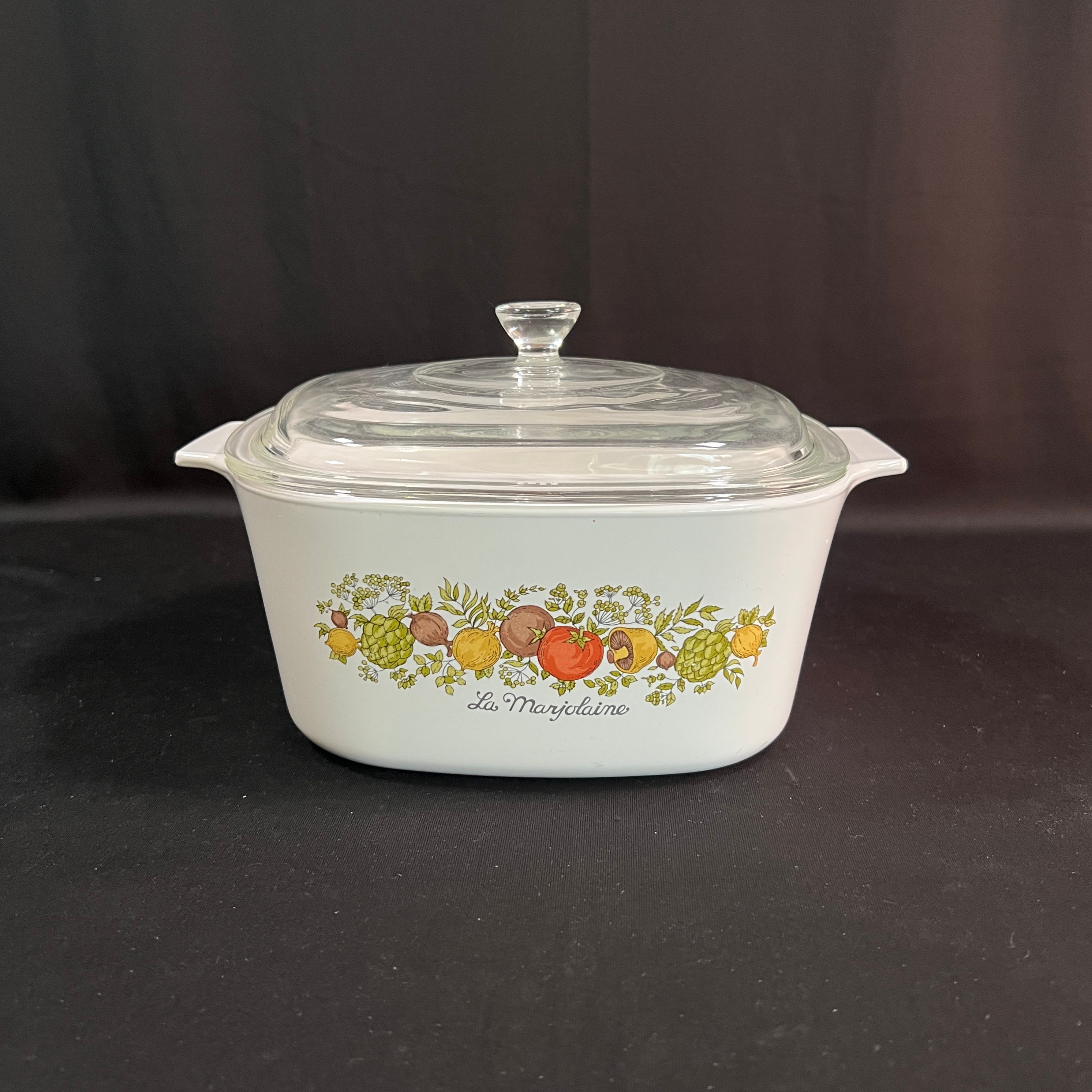 3 Quart/liter Spice of Life Corning Ware Casserole Dish With 