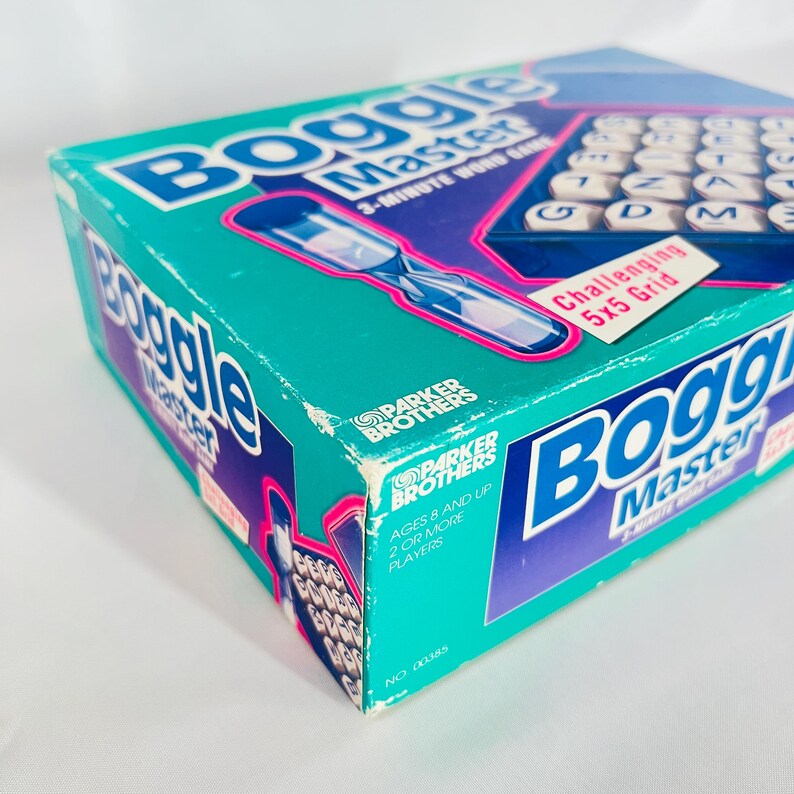 1993 Boggle Master 3 Minute Word Game by Parker Brothers, Complete - Etsy