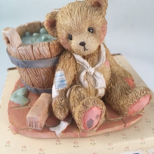 Vintage Cherished Teddies Josuah, &quot;Love Repairs All&quot;  In Original Box with Adoption Papers, 1991, Numbered Piece
