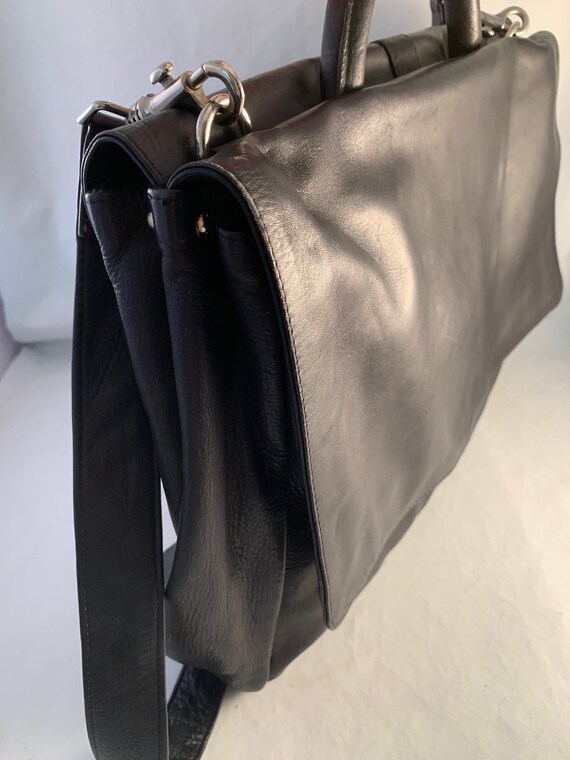 Kenneth Cole Genuine Leather Messenger Bag Brief Case Laptop Bag