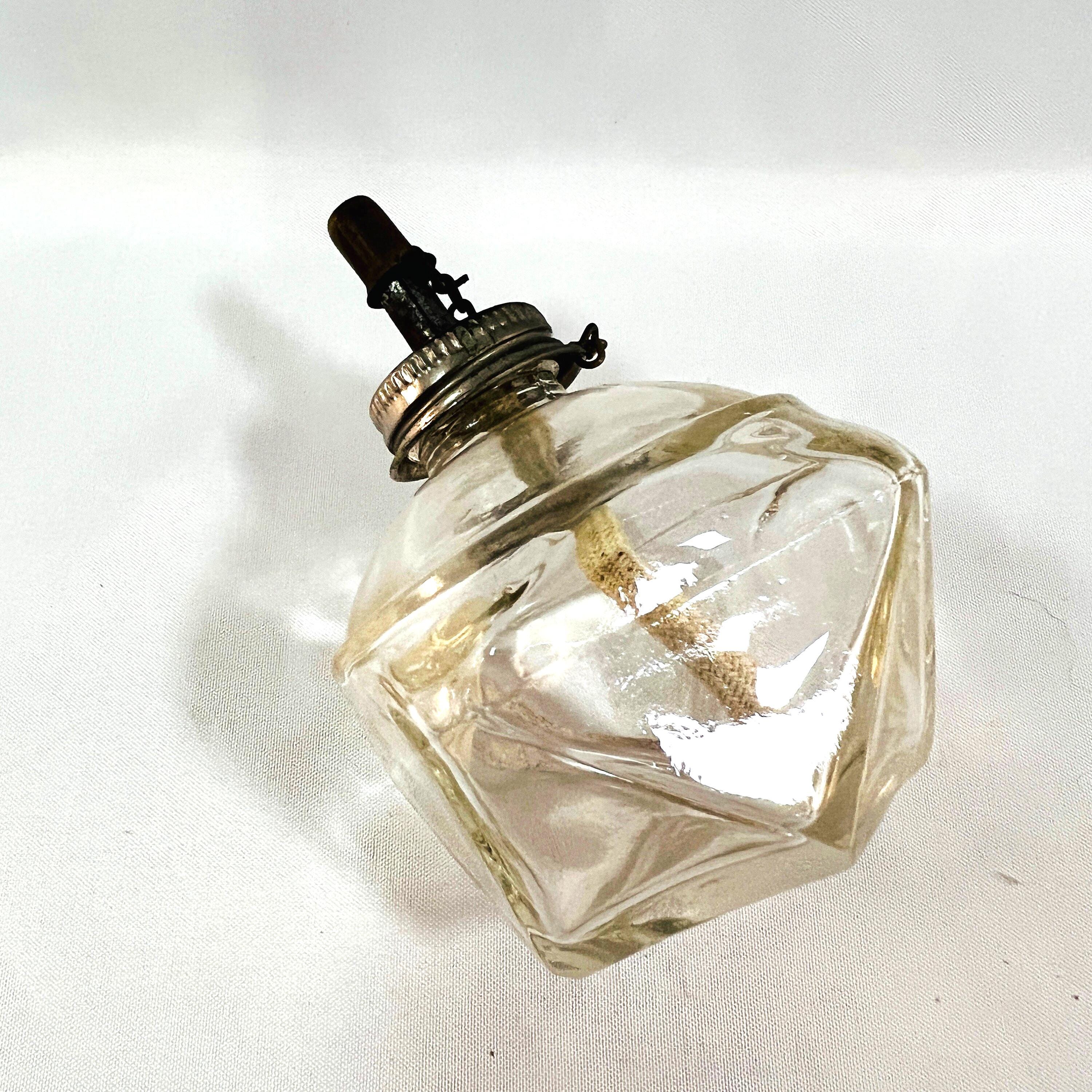 最安価格 Lamp Alcohol Antique with Cap with Lid Metal on Screw Wick, Lights&Lanterns