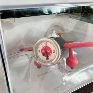 New/Vintage Coco-Cola Brand Collectible Mini-Clock, Sealed in Original Display Box Never Opened, Coca Cola Collectible Clock